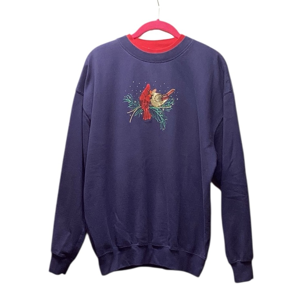 Y2K Double Layer Collar Sweatshirt. Size Large
